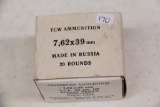 1 Box of 20, TCW 7.62 x 39 mm