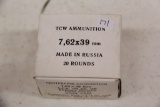 1 Box of 20, TCW 7.62 x 39 mm