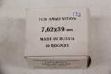 1 Box of 20, TCW 7.62 x 39 mm