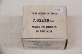 1 Box of 20, TCW 7.62 x 39 mm