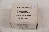 1 Box of 20, TCW 7.62 x 39 mm