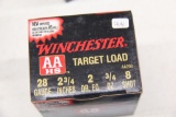 1 Box of 25, Winchester, AAHS, Target Load, 28 ga,