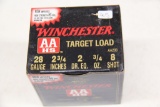 1 Box of 25, Winchester, AAHS, Target Load, 28 ga,