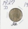 1927-D BUFFALO NICKEL - AU