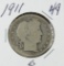 1911 - BARBER HALF DOLLAR - G