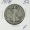 1918 - WALKING LIBERTY HALF DOLLAR - F