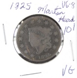 1825 - MATRON HEAD LARGE CENT - VG