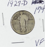 1927-D  STANDING LIBERTY QUARTER - VF