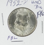 1952-D  FRANKLIN HALF DOLLAR - UNC