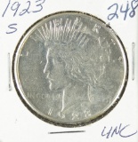 1923-S PEACE DOLLAR - UNC