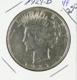 1927-D PEACE DOLLAR - VF