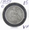 1859 - O SEATED LIBERTY HALF DOLLAR - VF