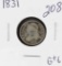 1831 - CAPPED BUST DIME - G+