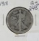 1918 - WALKING LIBERTY HALF DOLLAR - G+