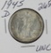 1945-D WALKING LIBERTY HALF DOLLAR - UNC