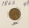 1863 - INDIAN HEAD CENT - AU