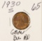 1930-S LINCOLN CENT - BU