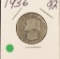 1936 - WASHINGTON QUARTER - F