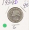 1939-D WASHINGTON QUARTER - G