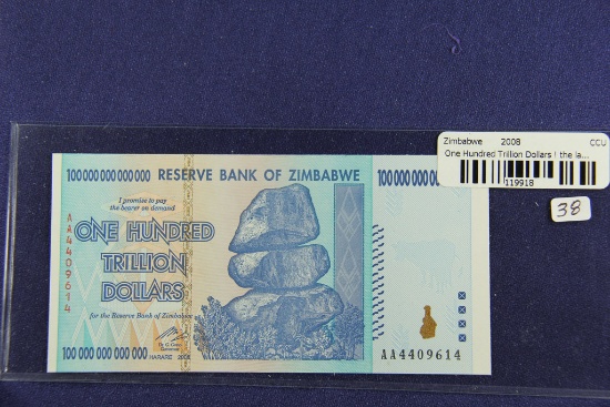 ONE HUNDRED TRILLION DOLLAR