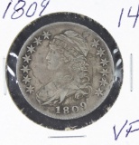 1809 - CAPPED BUST HALF DOLLAR - VF