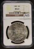 1889 NGC MS 63 MORGAN DOLLAR