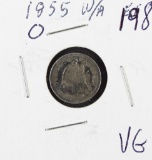 1855-O W/ARROWS HALF DIME - VG