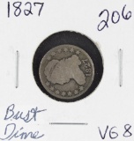 1827 - CAPPED BUST DIME - VG