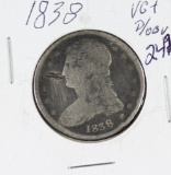 1844-O SEATED LIBERTY HALF DOLLAR - VF