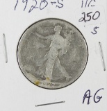 1920-S WALKING LIBERTY HALF DOLLAR - AG