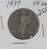 1937 - WALKING LIBERTY HALF DOLLAR - VF