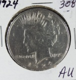 1924 - PEACE DOLLAR - AU