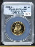 2003-S AACS PR70 DCAM SACAGAWEA DOLLAR