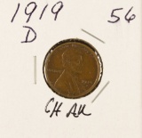 1919-D LINCOLN CENT - AU