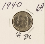 1940 - JEFFERSON NICKEL - BU