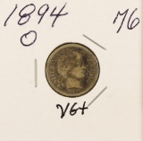 1894-O BARBER DIME - VG+