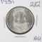 1951 - FRANKLIN HALF DOLLAR -AU
