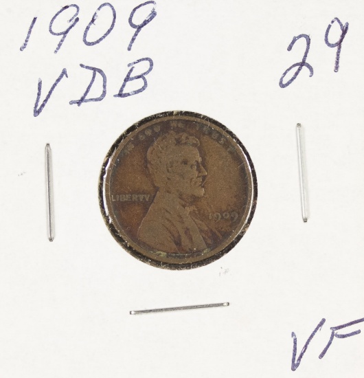 1909 - VDB  LINCOLN CENT - VF