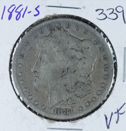 1881-S  MORGAN DOLLAR -VF
