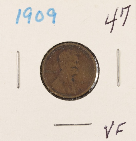 LOT OF 2 - LINCOLN CENTS  1909 & 1909-VDB - VF