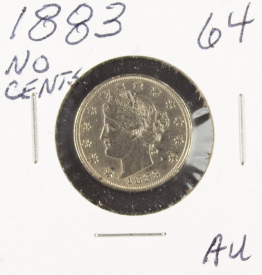 1883 - LIBERTY HEAD "V" NICKEL (WITHOUT CENTS) - AU