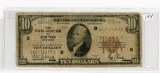 SERIES OF 1929 $10 NATIONAL CURRENCY NOTE - NY FED