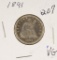 1891 - SEATED LIBERTY QUARTER -VG