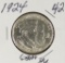 1924 - HUGUENOT COMMEMORATIVE HALF DOLLAR - BU