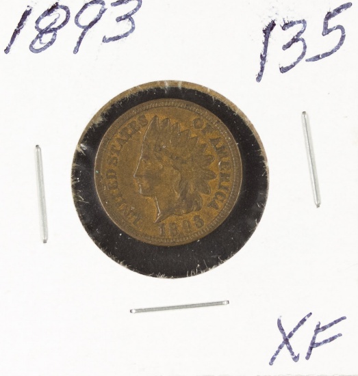 1893 - INDIAN HEAD CENT - XF