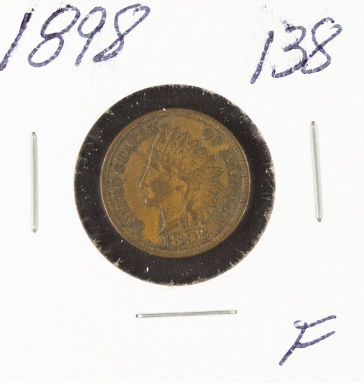 1898 - INDIAN HEAD CENT - F