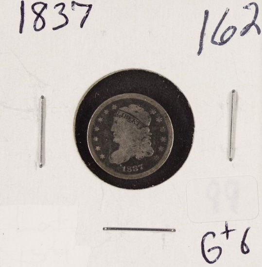 1837 - CAPPED BUST HALF DIME - G