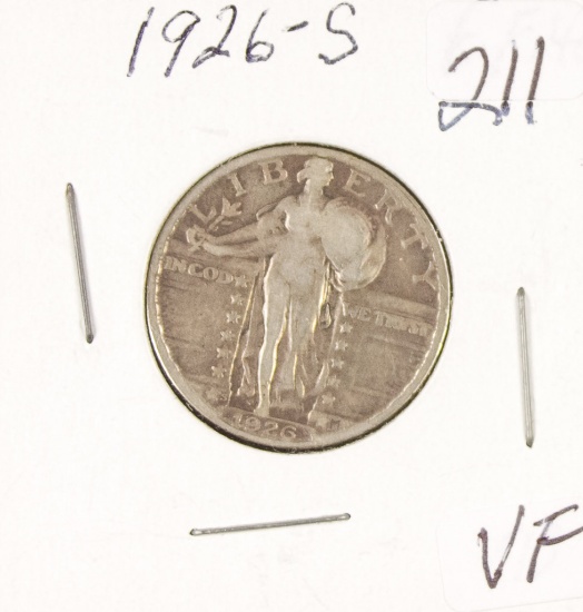 1926-S STANDING LIBERTY QUARTER - VF