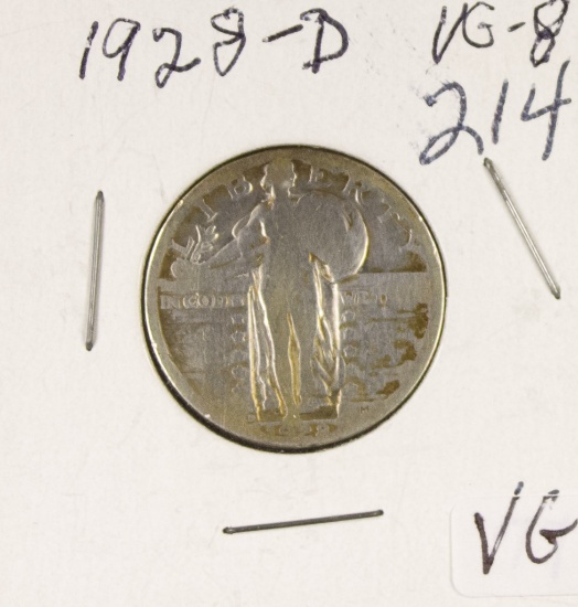 1928-D STANDING LIBERTY QUARTER - VG