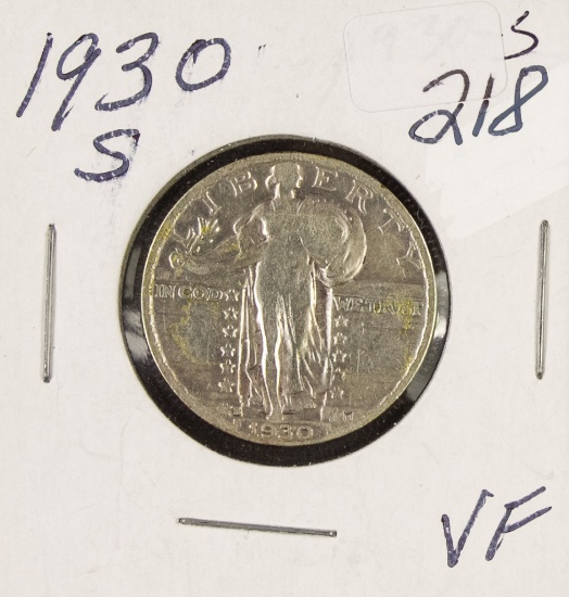 1930-S STANDING LIBERTY QUARTER - VF
